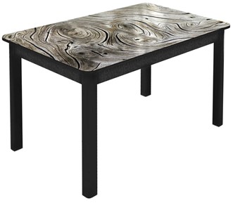 Обеденный раздвижной стол Гамбург Мини, ноги метал. крашеные №23 (Exclusive h140/черный) в Чайковском