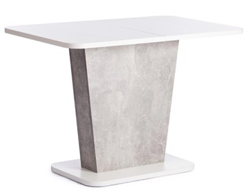Кухонный стол раскладной GENT ЛДСП, 110-145x68,6x75,5 Белый/Бетон арт.19123 в Перми