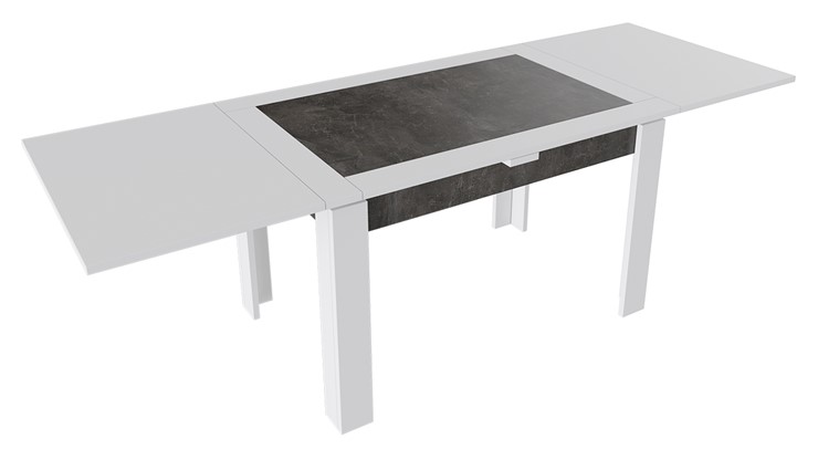 Кухонный раскладной стол Хьюстон тип 4 (Белый/Ателье темный) в Чайковском - изображение 1