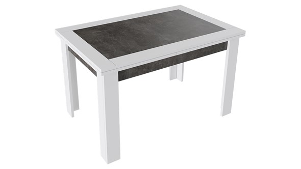Кухонный раскладной стол Хьюстон тип 4 (Белый/Ателье темный) в Перми - изображение