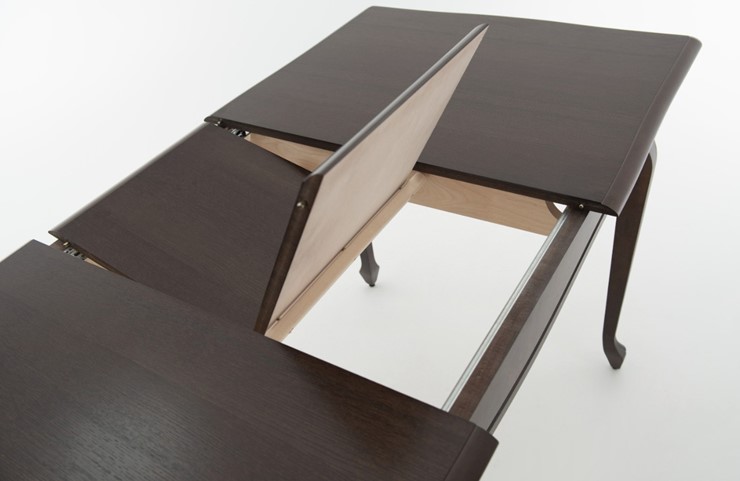 Кухонный стол раздвижной Кабриоль 1200х800, тон 4 (Морилка/Эмаль) в Перми - изображение 5
