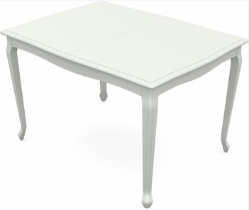 Обеденный раздвижной стол Кабриоль 1200х800, тон 9 Покраска + патина с прорисовкой (на столешнице) в Перми