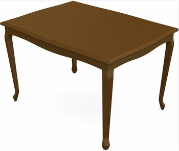 Обеденный раздвижной стол Кабриоль 1400х800, тон 2 Покраска + патина с прорисовкой (на столешнице) в Перми