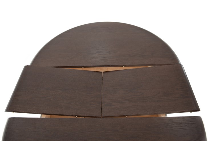 Стол раздвижной Леонардо-1 исп. Круг 1000, тон 12 (Морилка/Эмаль) в Перми - изображение 5