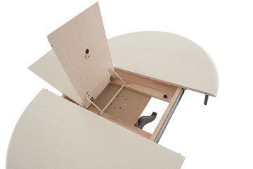 Кухонный раздвижной стол Леонардо-1 исп. Круг 1000, тон 8 (Морилка/Эмаль) в Перми - предосмотр 6
