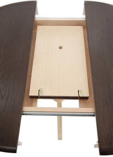 Стол раздвижной Леонардо-1 исп. Круг 900, тон 10 (Морилка/Эмаль) в Кунгуре - изображение 4