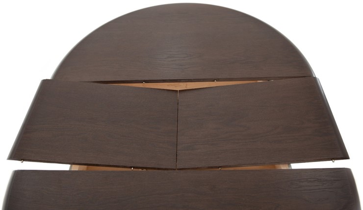 Стол раздвижной Леонардо-1 исп. Круг 900, тон 10 (Морилка/Эмаль) в Перми - изображение 5