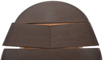 Кухонный стол раскладной Леонардо-1 исп. Круг 900, тон 12 Покраска + патина (в местах фрезеровки) в Перми - предосмотр 5