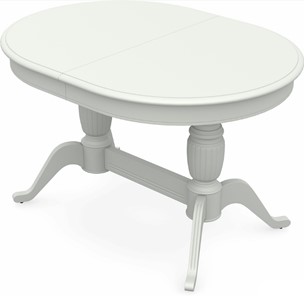 Кухонный стол раздвижной Леонардо-2 исп. Овал, тон 9 Покраска + патина (в местах фрезеровки) в Кунгуре