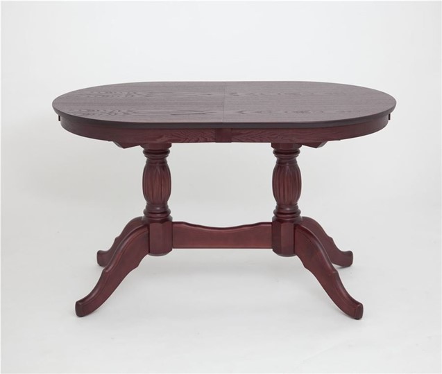 Кухонный стол раскладной Лилия-1300 (махагон) 78,5x82x130+35 в Перми - изображение 1