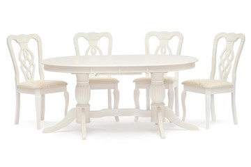 Стол раздвижной LORENZO (Лоренцо) 160+46x107x76, pure white (402) в Перми - предосмотр 2