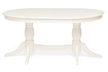 Стол раздвижной LORENZO (Лоренцо) 160+46x107x76, pure white (402) в Перми
