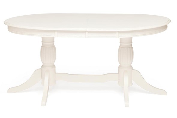 Стол раздвижной LORENZO (Лоренцо) 160+46x107x76, pure white (402) в Перми - изображение