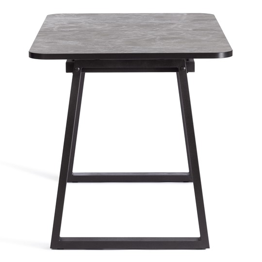 Кухонный стол раздвижной MALTIDO ЛДСП/HPL/металл, 130/160x75x75 Гранит тёмный/чёрный арт.20626 в Перми - изображение 1