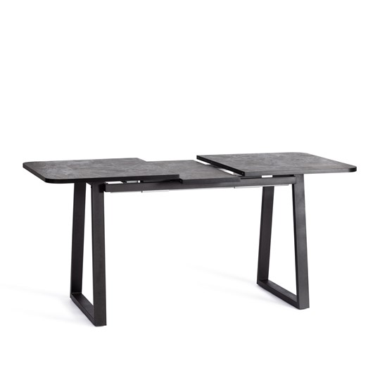 Кухонный стол раздвижной MALTIDO ЛДСП/HPL/металл, 130/160x75x75 Гранит тёмный/чёрный арт.20626 в Перми - изображение 4