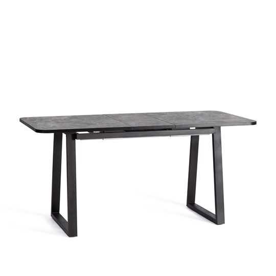 Кухонный стол раздвижной MALTIDO ЛДСП/HPL/металл, 130/160x75x75 Гранит тёмный/чёрный арт.20626 в Перми - изображение 6