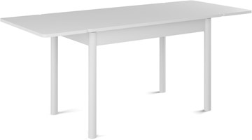 Стол раздвижной Милан-мини EVO (ноги металлические белые, белый цемент) в Перми - предосмотр 1