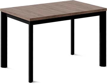 Обеденный раздвижной стол Нагано-1L (ноги черные, дуб табако) в Перми - предосмотр