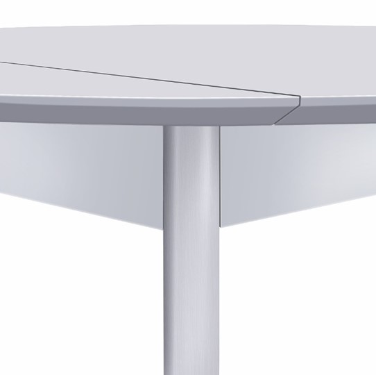 Кухонный раскладной стол Орион Drop Leaf 100, Белый в Перми - изображение 4