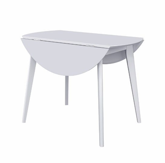 Кухонный раскладной стол Орион Drop Leaf 100, Белый в Перми - изображение 6
