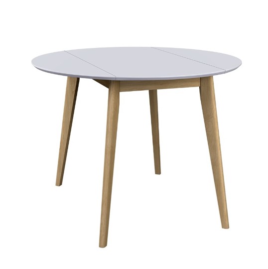 Кухонный раздвижной стол Орион Drop Leaf 100, Дуб/белый в Перми - изображение 1