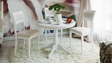 Кухонный стол раскладной Орландо Т1, цвет Белый матовый (Б-111.02.1) в Березниках - предосмотр 2