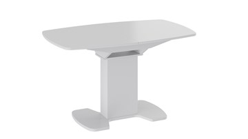 Стеклянный обеденный стол Портофино (СМ(ТД)-105.02.11(1)), цвет Белый глянец/Стекло белое в Кунгуре