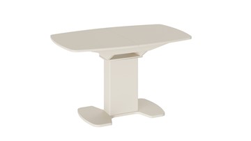 Стол со стеклянной столешницей Портофино (СМ(ТД)-105.02.11(1)), цвет Бежевое/Стекло бежевое матовое LUX в Кунгуре