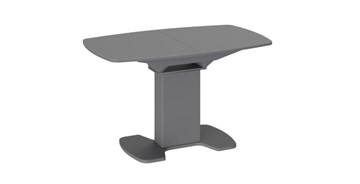 Стеклянный обеденный стол Портофино (СМ(ТД)-105.02.11(1)), цвет Серое/Стекло серое матовое LUX в Березниках