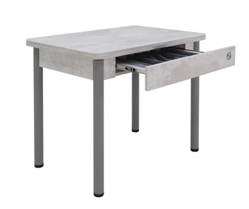 Кухонный стол раздвижной Прайм-3Р, Цемент светлый в Перми - предосмотр 2