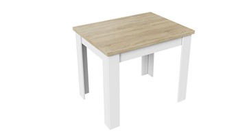 Кухонный раскладной стол Промо тип 3 (Белый/Дуб сонома светлый) в Перми - предосмотр