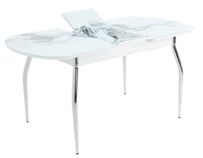 Обеденный раздвижной стол Ривьера исп.2 ноги метал. крашеные №24 Фотопечать (Фрукты №23) в Перми - изображение 2