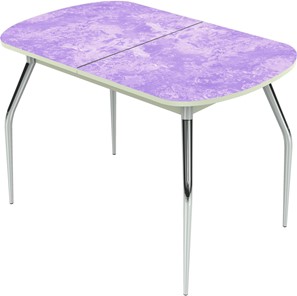 Обеденный овальный стол Ривьера исп.2 ноги метал. крашеные №24 Фотопечать (Текстура №49) в Перми