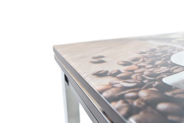 Кухонный стол раскладной Шанхай исп. 1, ноги дерево №12 Фотопечать (Мрамор №20) в Перми - предосмотр 8