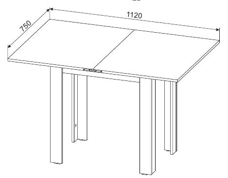 Кухонный стол раскладной СО-3, белый в Перми - изображение 3