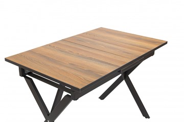 Кухонный раскладной стол Стайл № 11 (1100/1500*700 мм.) столешница пластик, форма Форте, с механизмом бабочка в Перми - предосмотр 1