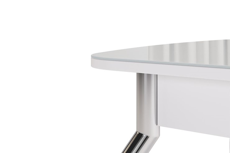 Кухонный раскладной стол Танго, белый/белый в Перми - изображение 5