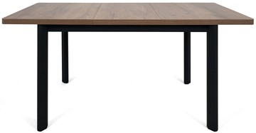 Кухонный стол раздвижной Токио-2L (ноги металлические черные, дуб табако) в Перми - предосмотр 4