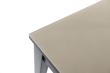 Кухонный стол раскладной Токио дерево №3 (стекло белое/черный) в Перми - предосмотр 5