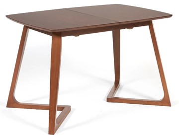 Кухонный стол раздвижной VAKU (Ваку) бук/мдф 80x120+40x75, Коричневый арт.13986 в Перми