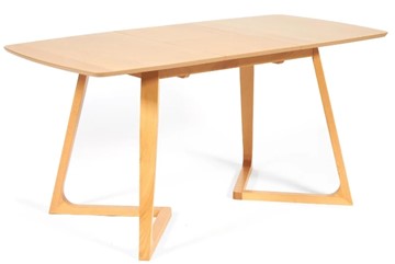 Раздвижной стол VAKU (Ваку) бук/мдф 80x120+40x75, Натуральный бук арт.13987 в Перми - предосмотр 2