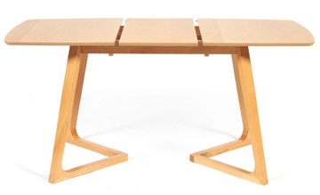 Раздвижной стол VAKU (Ваку) бук/мдф 80x120+40x75, Натуральный бук арт.13987 в Перми - предосмотр 3
