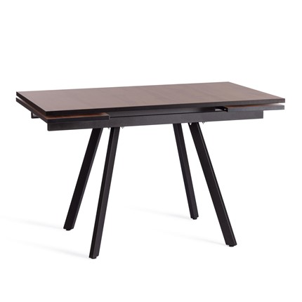 Кухонный стол раскладной VIGO ЛДСП/HPL/металл,120x80x30х30х75 см, Дуб Вотан/чёрный арт.20622 в Перми - изображение