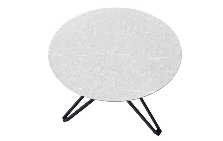 Обеденный стол DT-63 (d110) серый мрамор в Перми - изображение 1