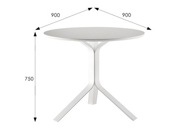 Кухонный стол Индиго (белый) в Перми - предосмотр 1