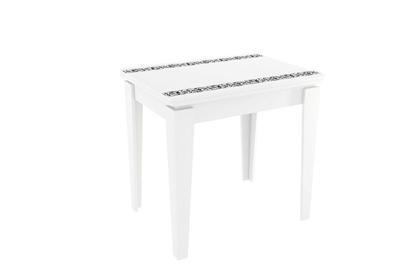 Кухонный стол раздвижной Фантазия, белый в Перми - изображение