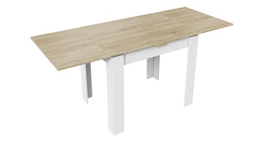 Кухонный раскладной стол Промо тип 3 (Белый/Дуб сонома светлый) в Перми - предосмотр 1