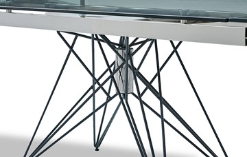 Кухонный раскладной стол T-041 (140) прозрачный в Кунгуре - предосмотр 2
