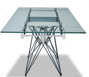 Кухонный раскладной стол T-041 (140) прозрачный в Кунгуре - предосмотр 4