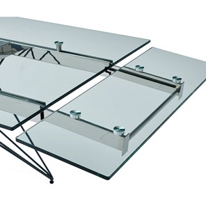 Кухонный раскладной стол T-041 (140) прозрачный в Перми - предосмотр 5
